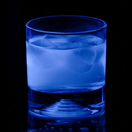 glass of water using ultraviolet water treatment