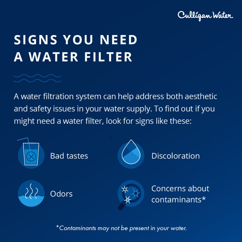 signs you need a water filter for drinking water