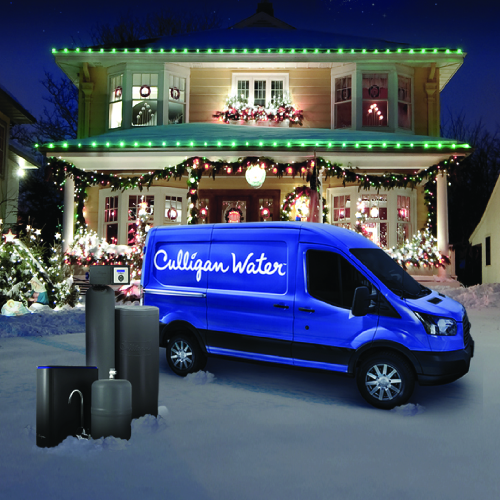Culligan van at home to install systems